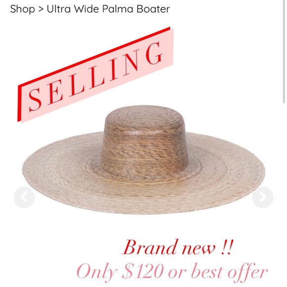 Lack of Color Ultra Wide Palma Boater hat main image 5